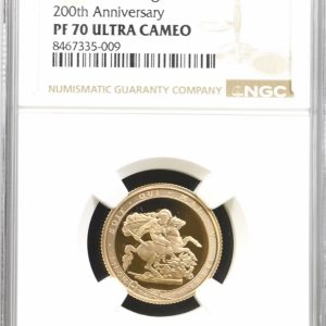 2017 Gold Proof Sovereign, NGC Graded PF70 Ultra Cameo.