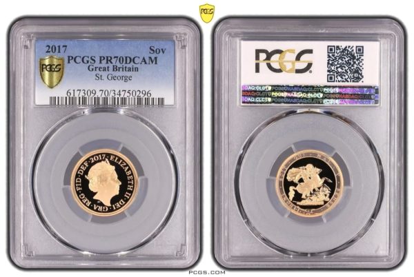 2017 Gold Proof Sovereign, PCGS Graded PR70 Deep Cameo. - Image 3