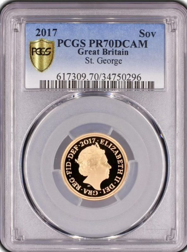 2017 Gold Proof Sovereign, PCGS Graded PR70 Deep Cameo. - Image 2