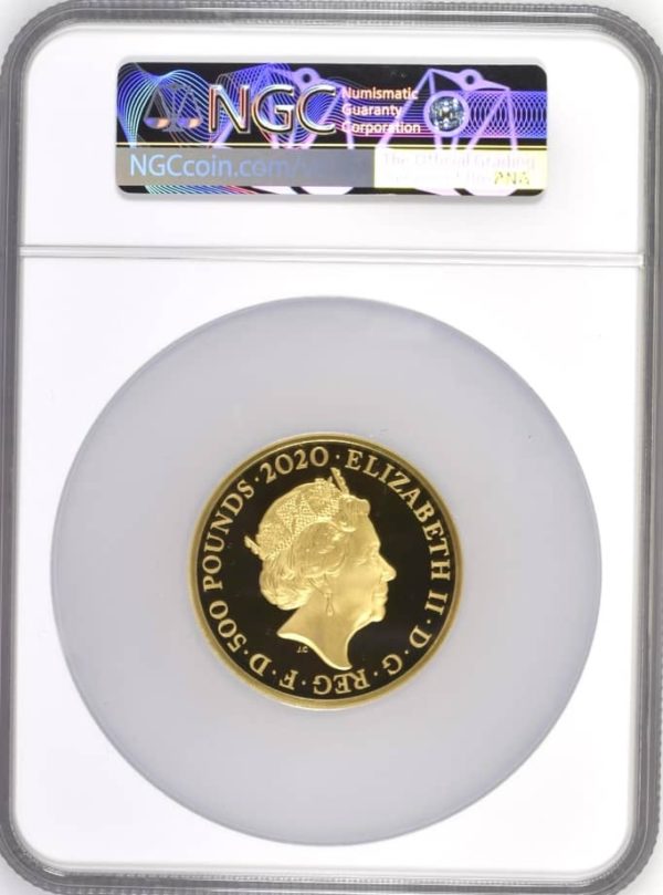 2020 Elton John Music Legends Gold Proof £500 (Five Ounce) Coin. NGC Graded PF70 Ultra Cameo - Image 2