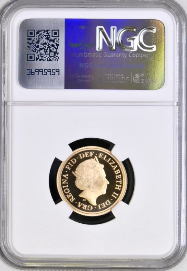 2018 Gold Proof Sovereign, NGC Graded PF70 Ultra Cameo - Image 2