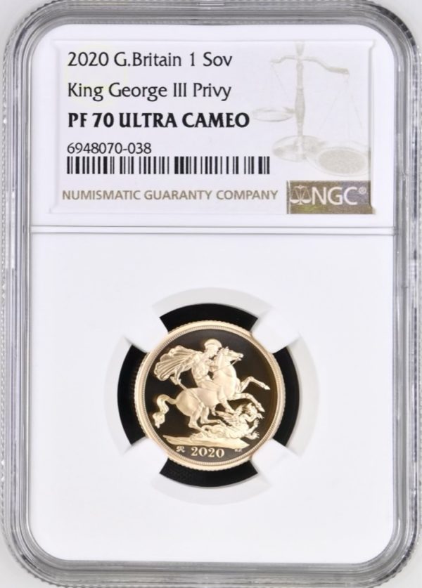 2018 Gold Proof Sovereign, NGC Graded PF70 Ultra Cameo