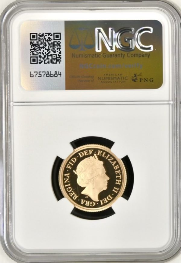 2018 Gold Proof Sovereign, NGC Graded PF70 Ultra Cameo - Image 2