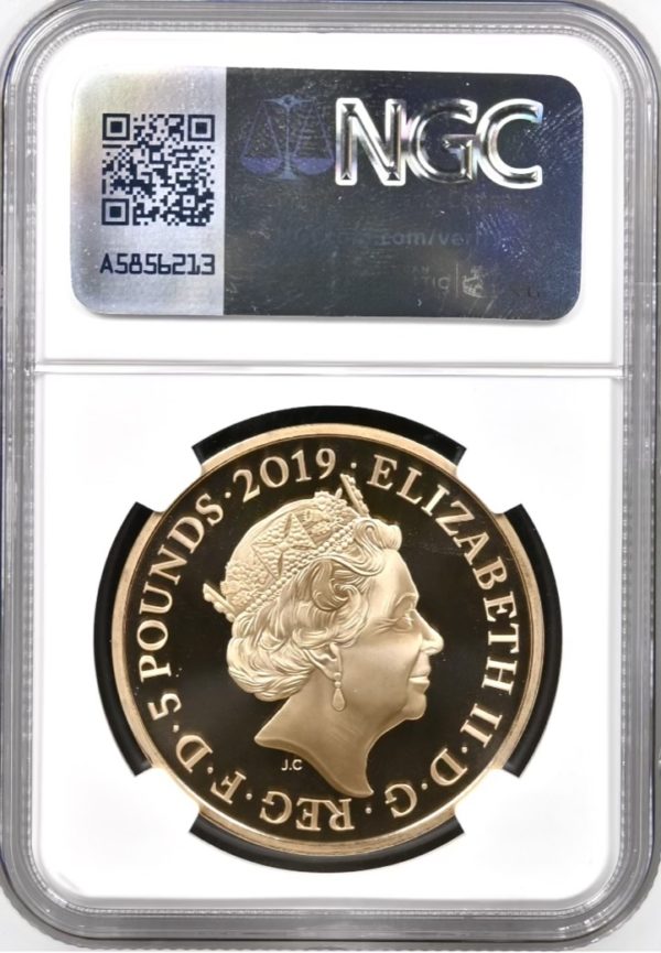 2019 Gold Proof Five Pound Crown (£5) Ceremony Of The Keys - Tower of London, NGC Graded PF70 UCAM - Image 4