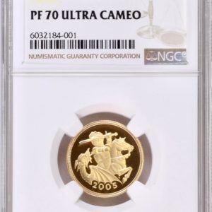 2005 Gold Proof Sovereign, NGC Graded PF70 Ultra Cameo