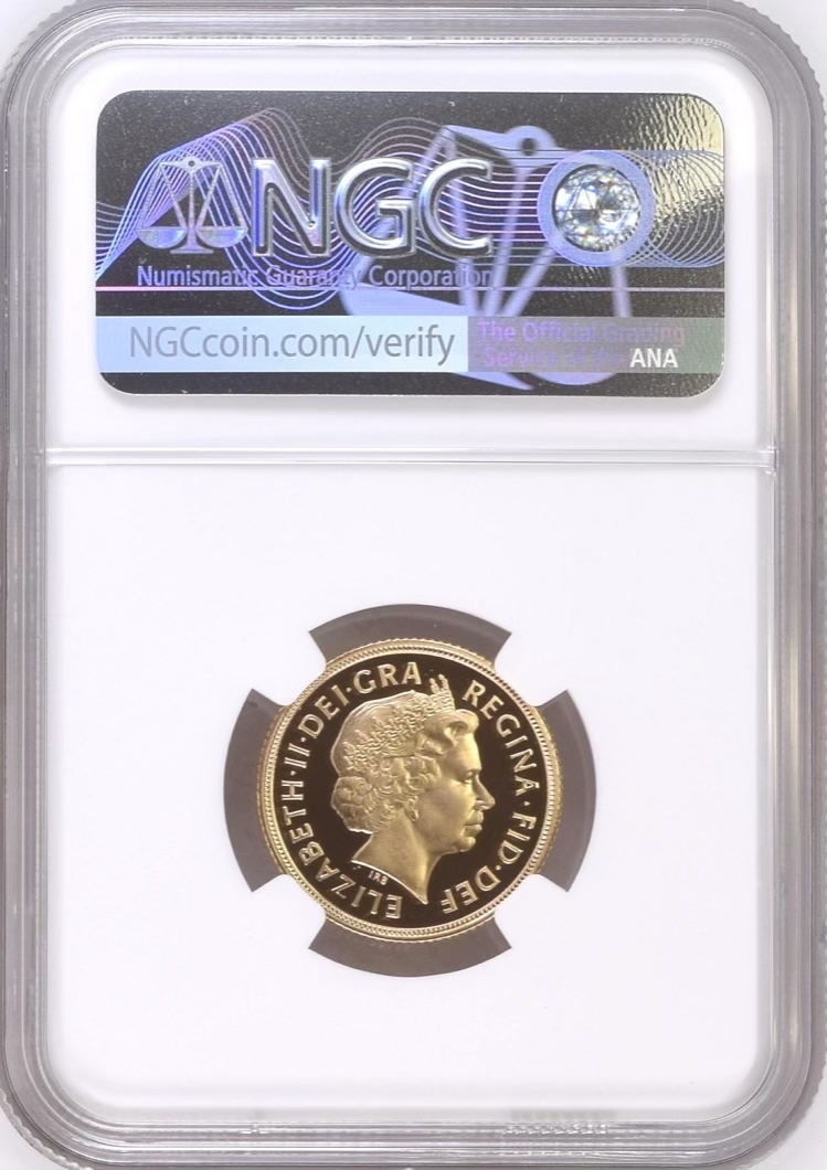 2005 Gold Proof Sovereign, NGC Graded PF70 Ultra Cameo - Image 2