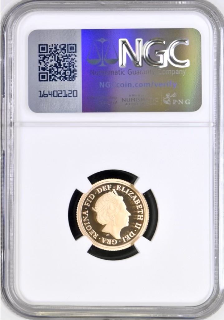 2018 Gold Proof Half Sovereign, NGC Graded PF70 Ultra Cameo - Image 2