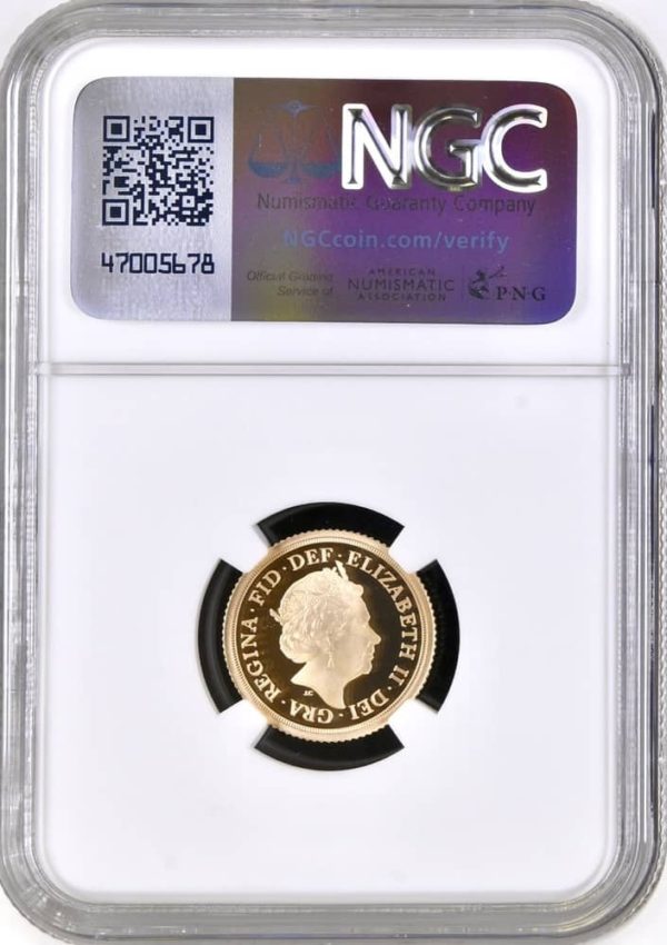 2018 Gold Proof Half Sovereign, NGC Graded PF70 Ultra Cameo - Image 2