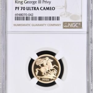 2018 Gold Proof Half Sovereign, NGC Graded PF70 Ultra Cameo