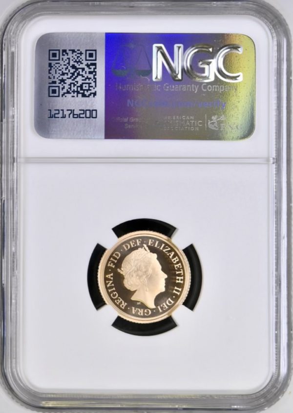 2018 Gold Proof Half Sovereign, NGC Graded PF70 Ultra Cameo - Image 2