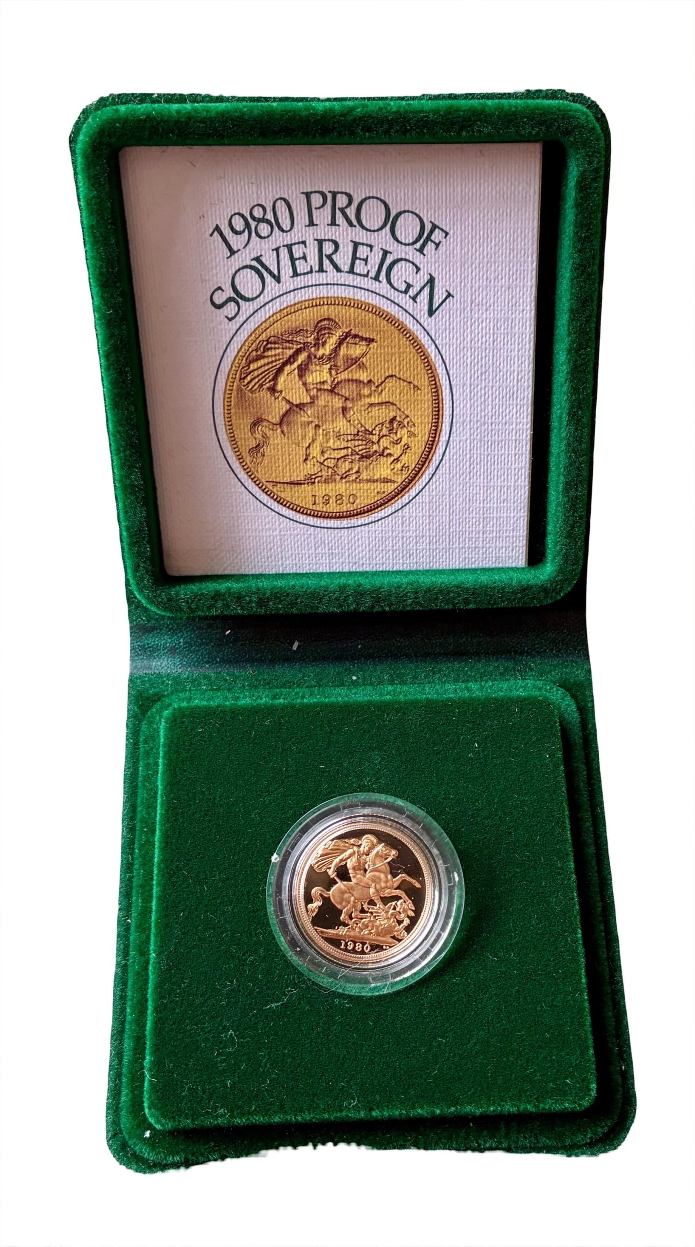 1980 Gold Proof Sovereign - Original Royal Mint Case