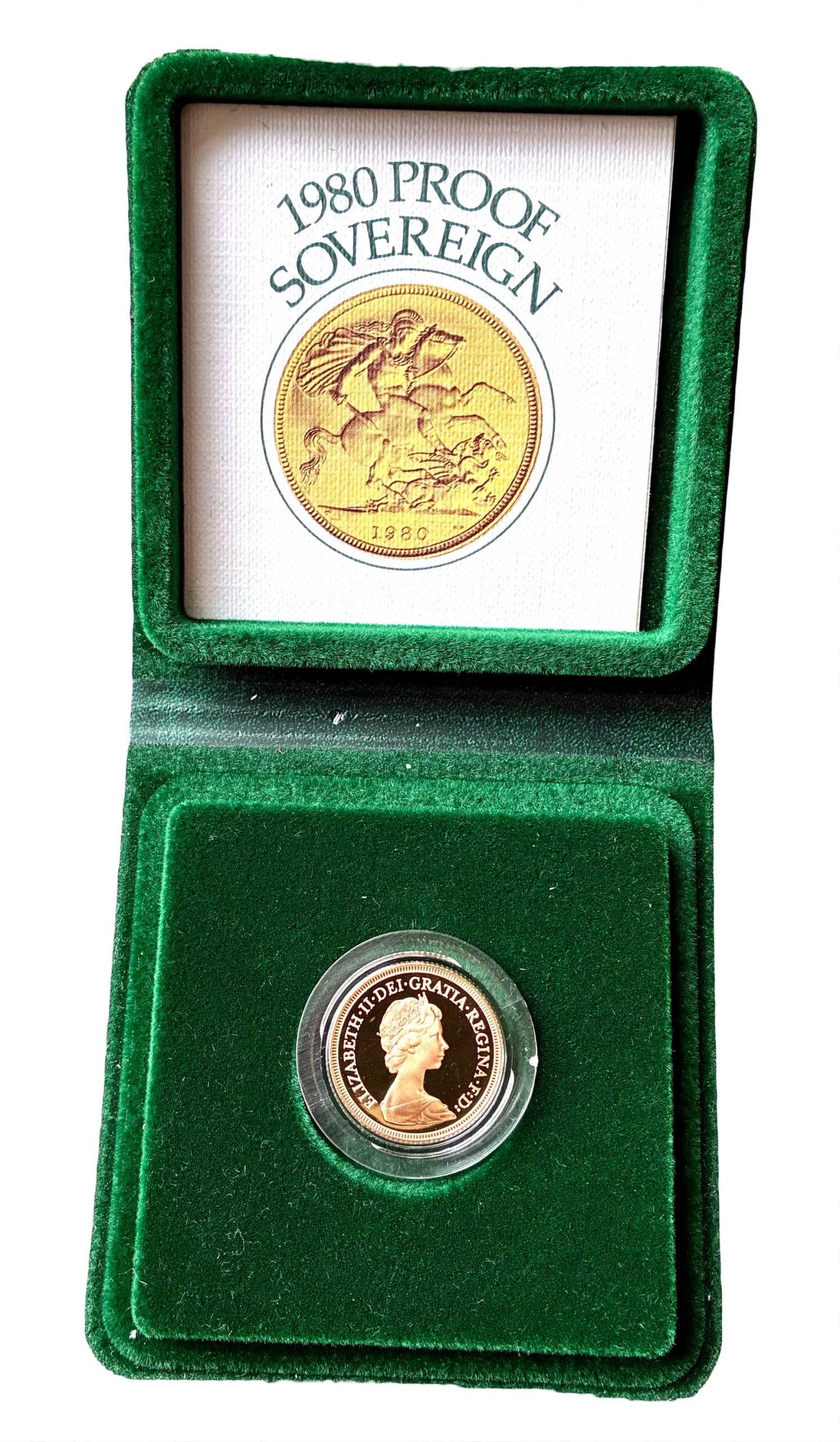 1980 Gold Proof Sovereign - Original Royal Mint Case - Image 2