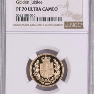 2002 Gold Proof Sovereign, NGC Graded PF70 Ultra Cameo