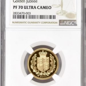 2002 Gold Proof Sovereign, NGC Graded PF70 Ultra Cameo
