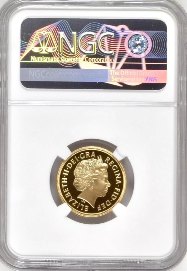2002 Gold Proof Sovereign, NGC Graded PF70 Ultra Cameo - Image 2