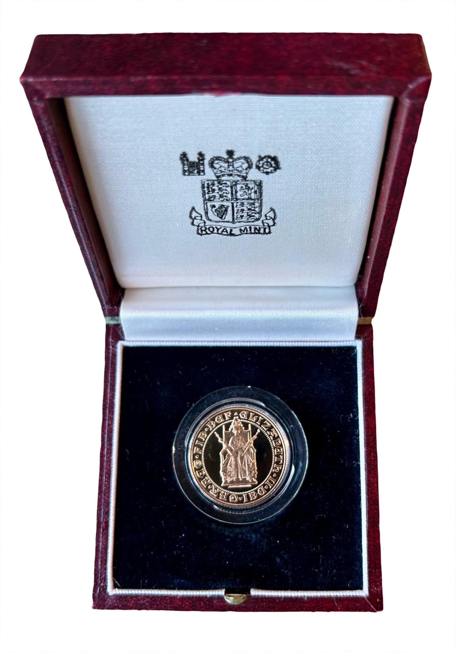 1989 Gold Proof Sovereign, Tudor Rose 500th Anniversary - Image 2
