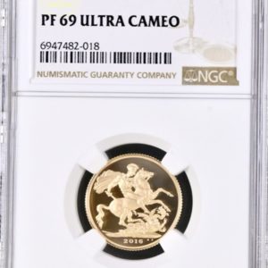 2016 Gold Proof Sovereign, NGC Graded PF69 Ultra Cameo