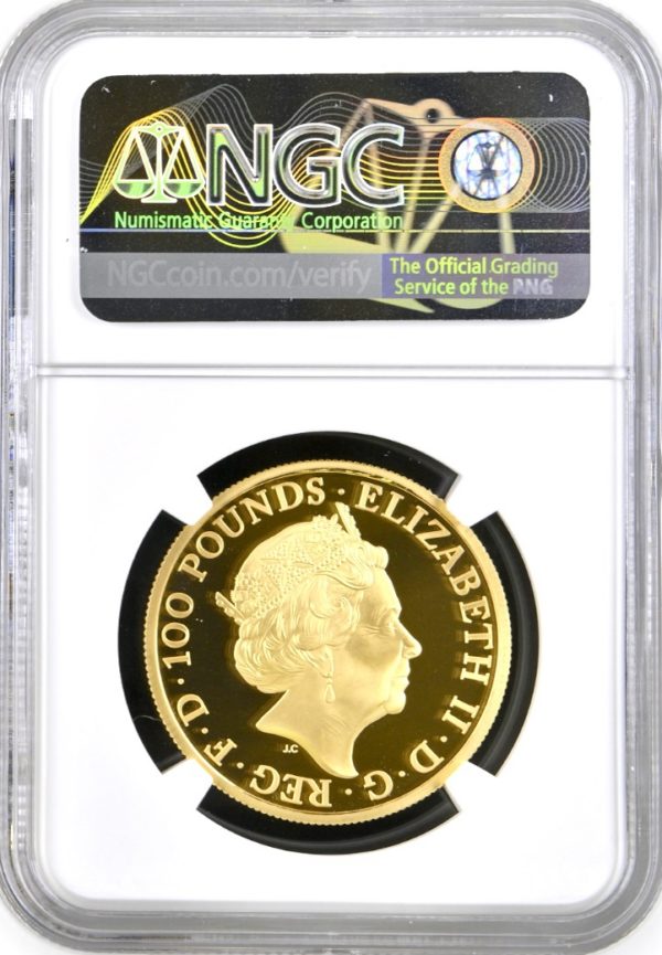 2020 White Horse Of Hanover Queens Beasts Gold Proof £100, NGC Graded PF70 Ultra Cameo - Image 2