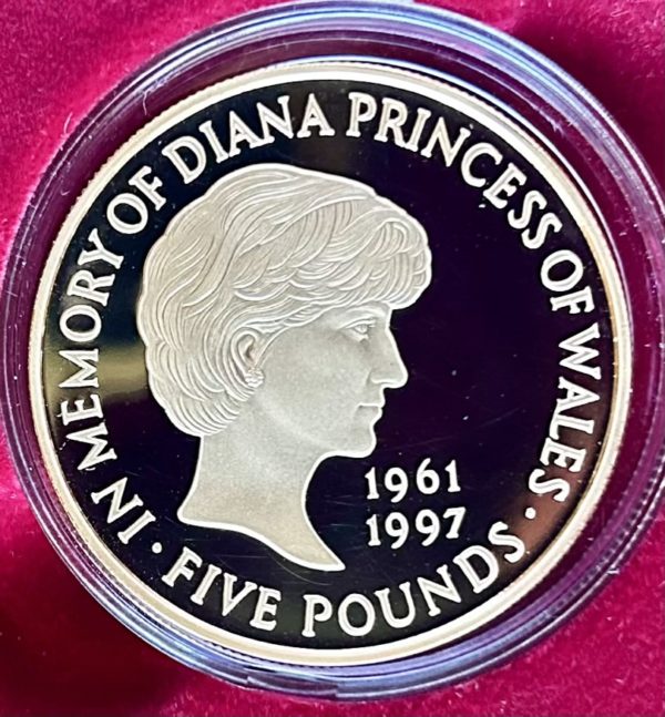 Princess Diana 1999 Gold Proof Five Pound Crown (£5) - Image 5