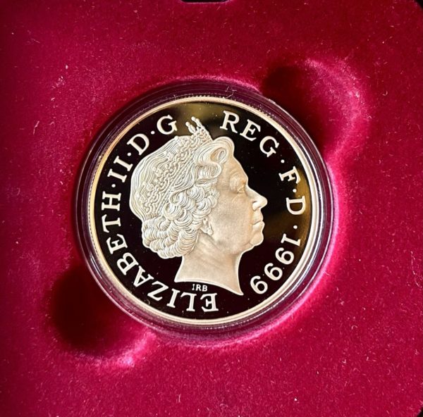 Princess Diana 1999 Gold Proof Five Pound Crown (£5) - Image 3