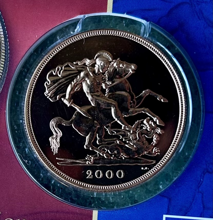 2000 Gold Five Pounds Sovereign (£5) George And Dragon
