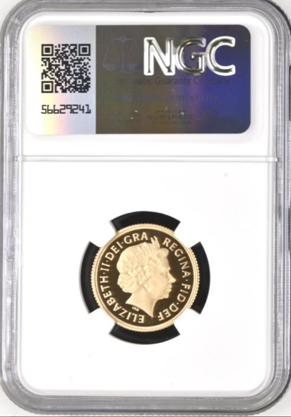 2011 Gold Proof Sovereign, NGC Graded PF70 Ultra Cameo - Image 2