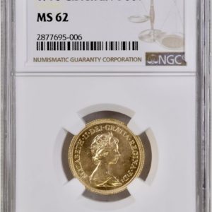 1978 Gold Sovereign, NGC Graded MS62