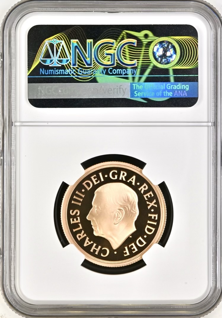 2022 Gold Proof Double Sovereign (Two Pounds, £2) Memorial, NGC Graded PF70 Ultra Cameo - Image 2