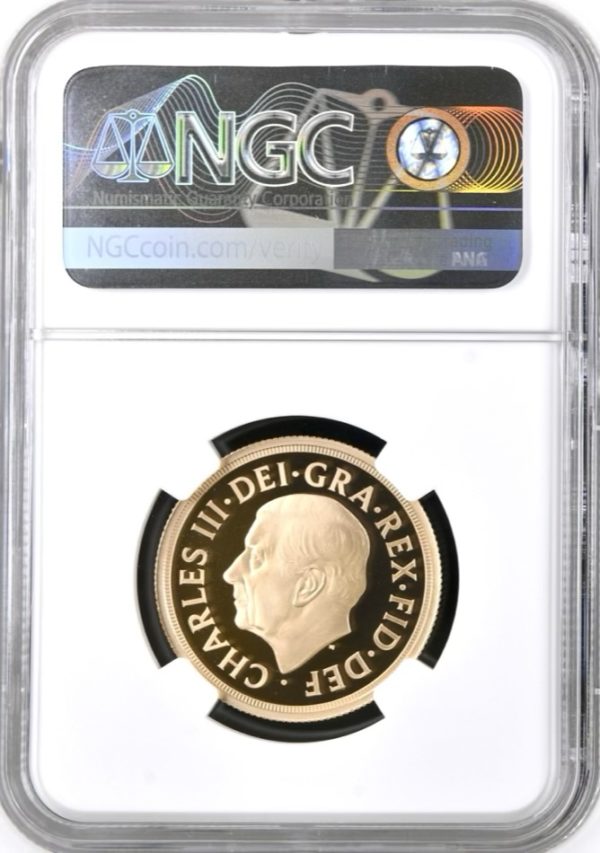 2022 Gold Proof Double Sovereign (Two Pounds, £2) Memorial, NGC Graded PF70 Ultra Cameo - Image 2