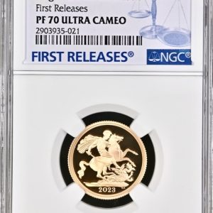 2023 Gold Proof Sovereign, NGC Graded PF70 Ultra Cameo First Releases, King Charles III Coronation