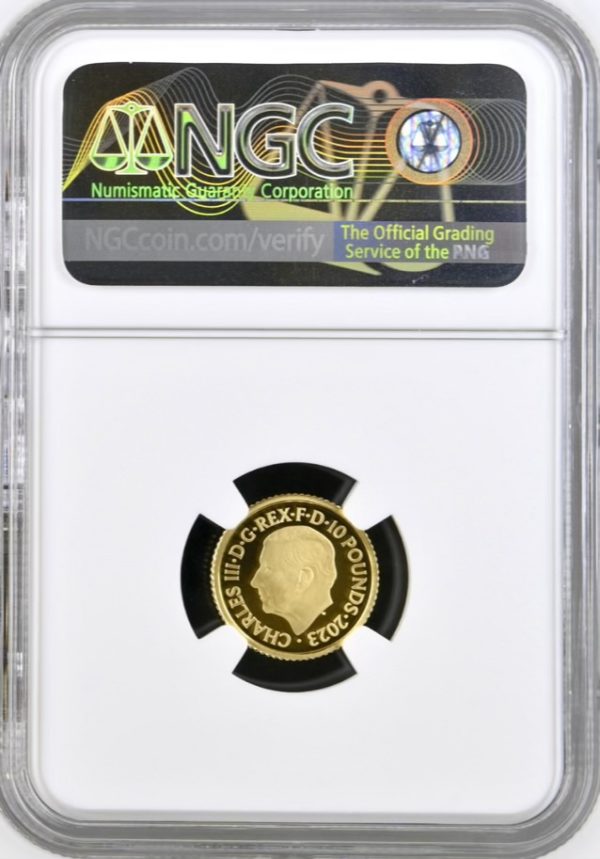 2023 Britannia Gold Proof Ten Pound (£10) NGC Graded PF70 Ultra Cameo - Image 2