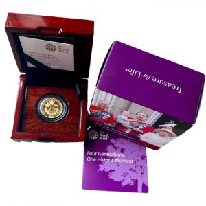 2018 Gold Proof £25 Four Generations Of Royalty