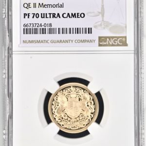 2022 Gold Proof Sovereign, Queen Elizabeth II Memorial, King Charles III portrait. NGC Graded PF70 Ultra Cameo