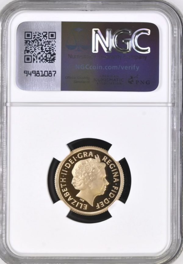 2008 Gold Proof Sovereign, NGC PF70 Ultra Cameo - Image 2