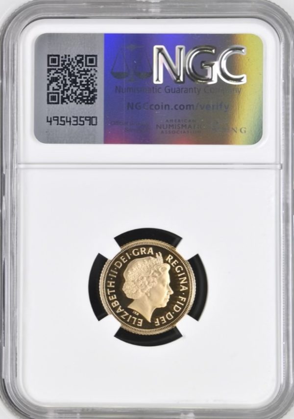 2009 Gold Proof Half Sovereign, NGC Graded PF70 Ultra Cameo - Image 2