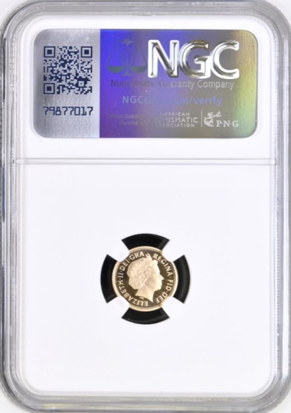 2011 Gold Proof Quarter Sovereign, NGC Graded PF70 Ultra Cameo - Image 2