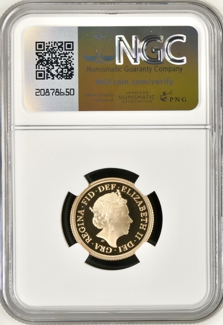 2019 Gold Proof Sovereign, NGC Graded PF70 Ultra Cameo - Image 2