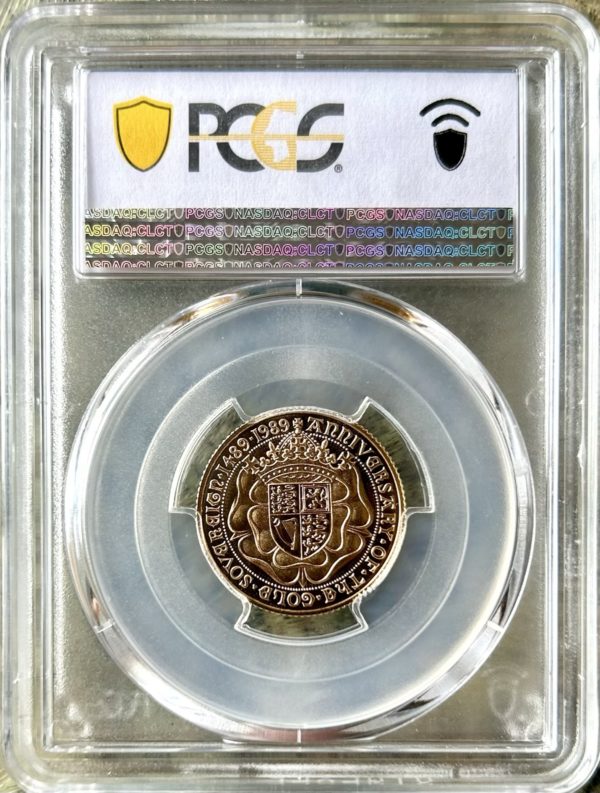1989 Gold Proof Sovereign, PCGS Graded PR69 Ultra Cameo. Tudor Rose Design. - Image 2