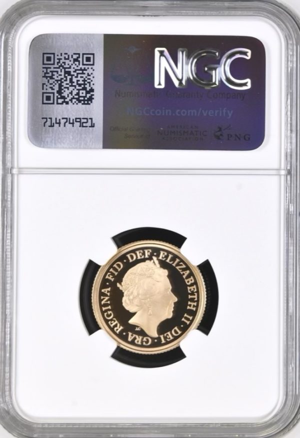 2020 Gold Proof Sovereign, NGC Graded PF70 Ultra Cameo - Image 2