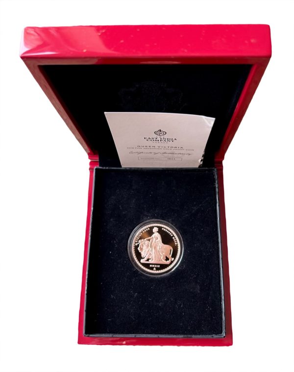 2019 Una And The Lion Gold Proof Five Pounds (£5)