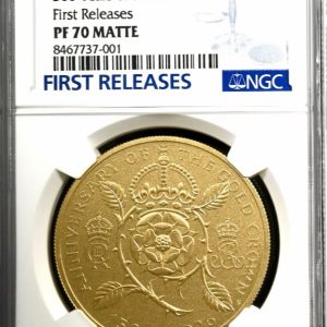 2026 Gold Proof £5, 500 Years Of The Crown. NGC Graded PF70 Matte