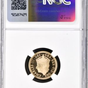 2023 Gold Proof Half Sovereign, NGC Graded PF70 Ultra Cameo, King Charles III Coronation