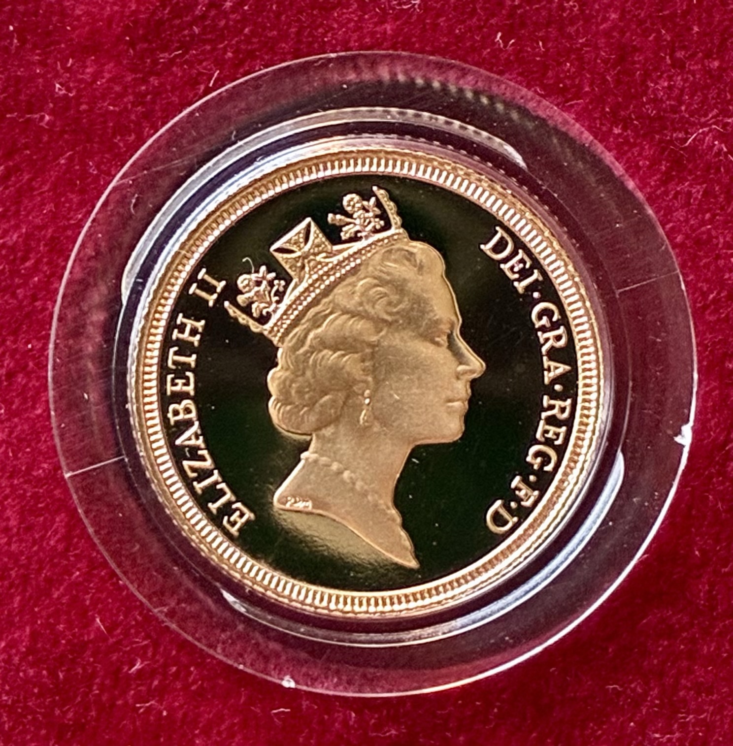1986 Gold Proof Sovereign - Image 3