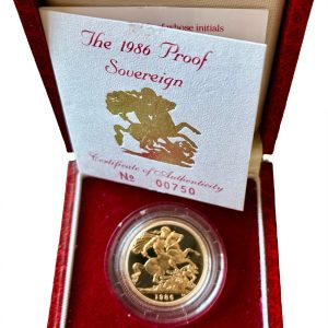 1986 Gold Proof Sovereign