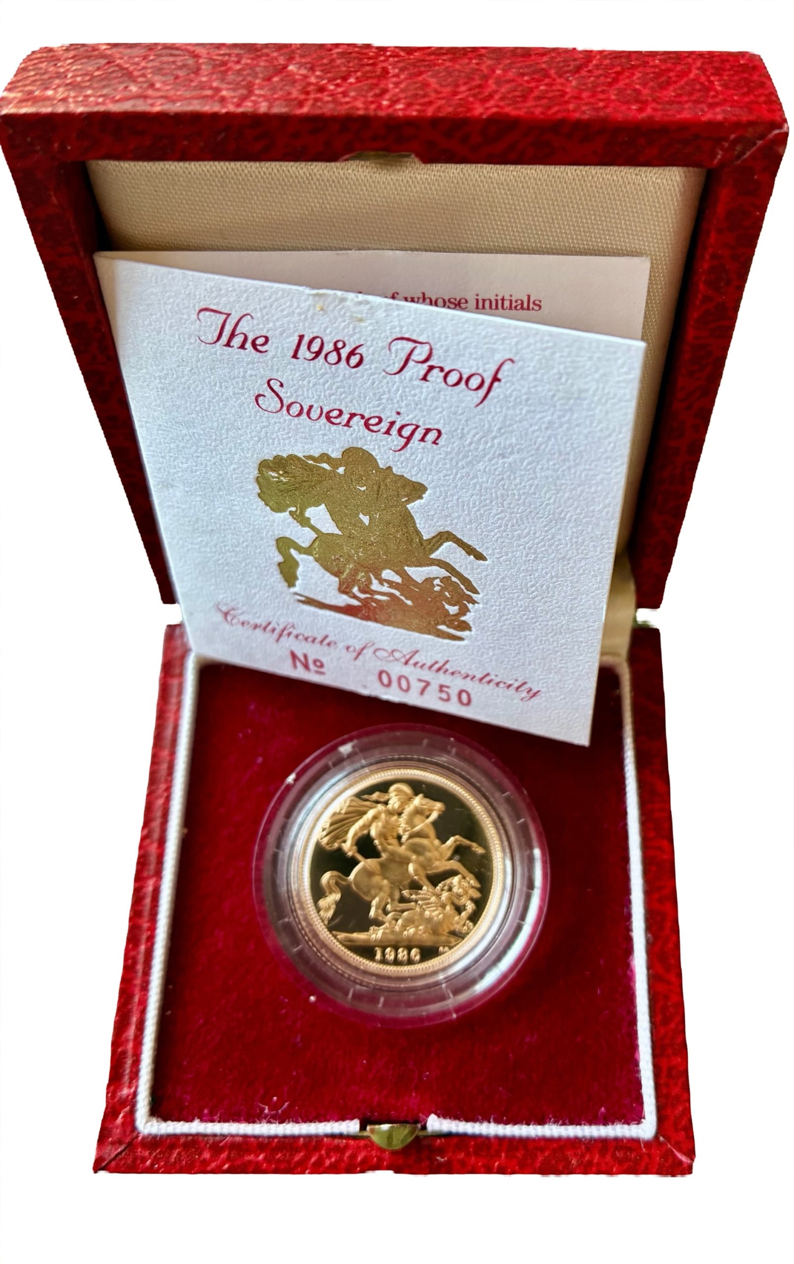 1986 Gold Proof Sovereign