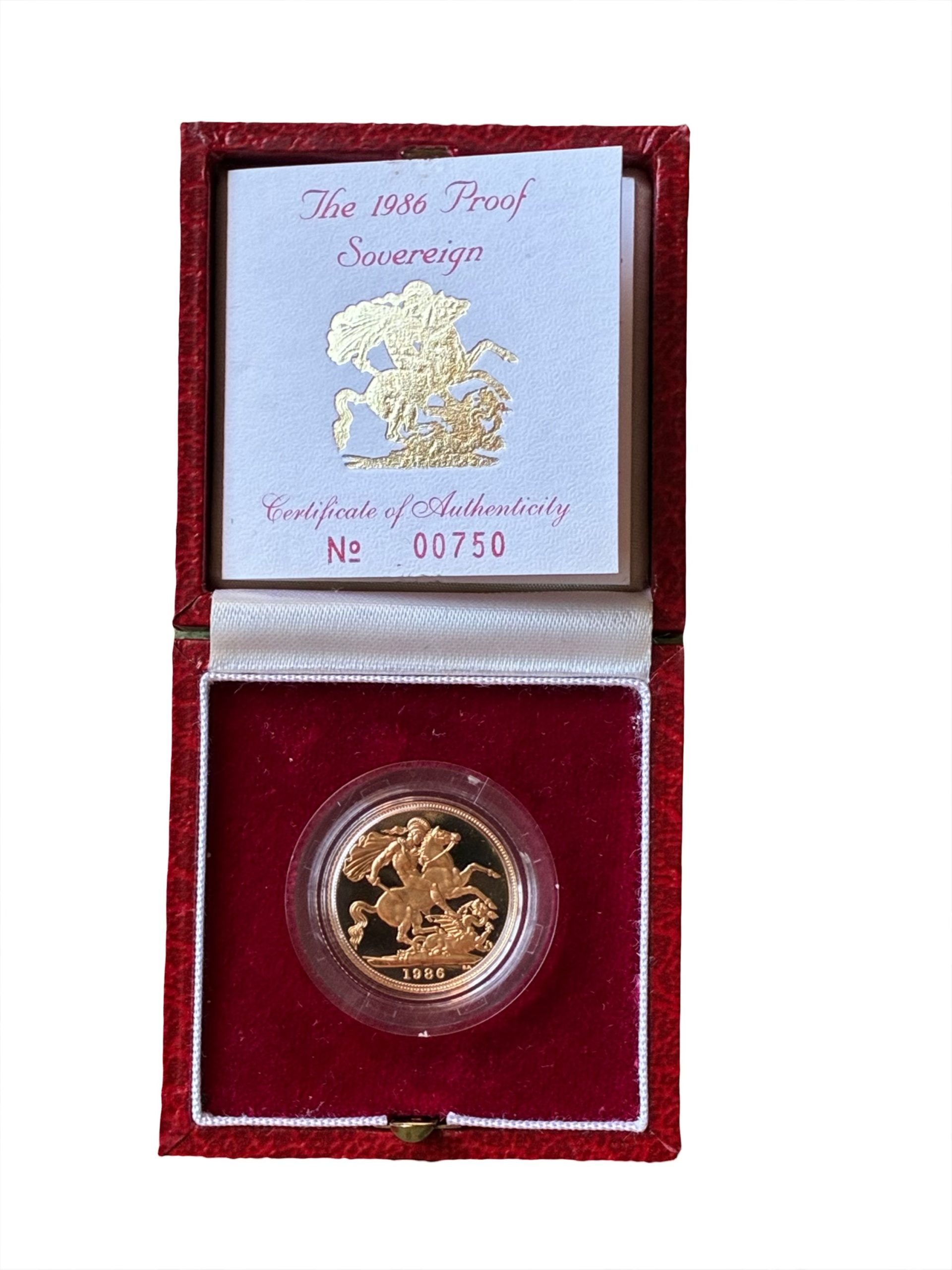 1986 Gold Proof Sovereign - Image 4