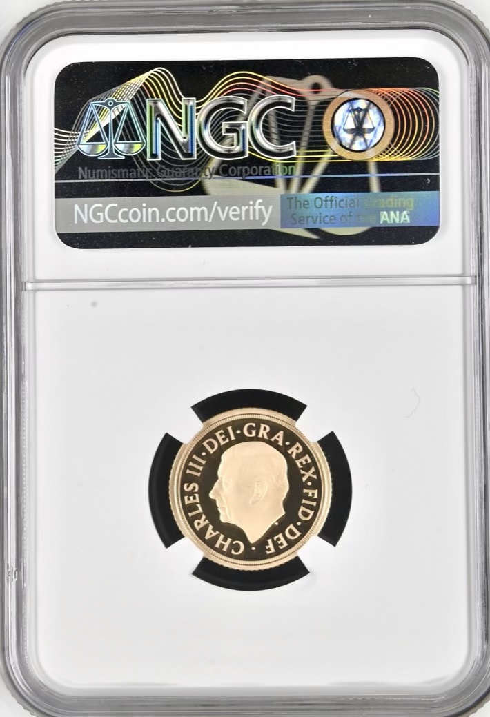 2022 Queen Elizabeth II Memorial Gold Proof Half Sovereign. NGC Graded PF70 Ultra Cameo First Releases. - Image 2