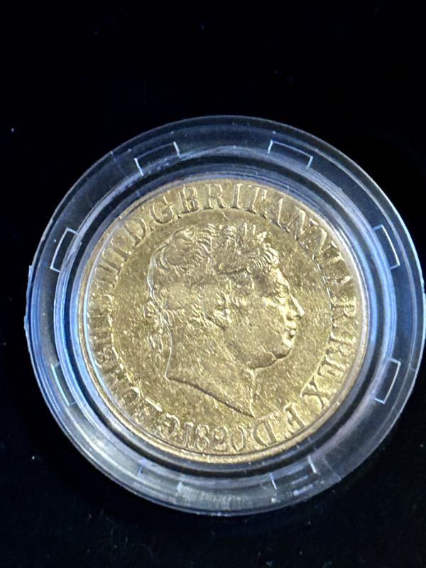 1820 Gold Sovereign, Closed 2, King George III. Royal Mint Presentation Issue. - Image 4