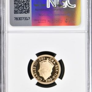 2023 Gold Proof Half Sovereign, NGC Graded PF70 Ultra Cameo, King Charles III Coronation