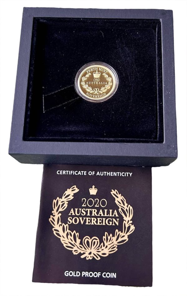 2020 Gold Proof Sovereign, Perth Mint - Australia 25 Dollars